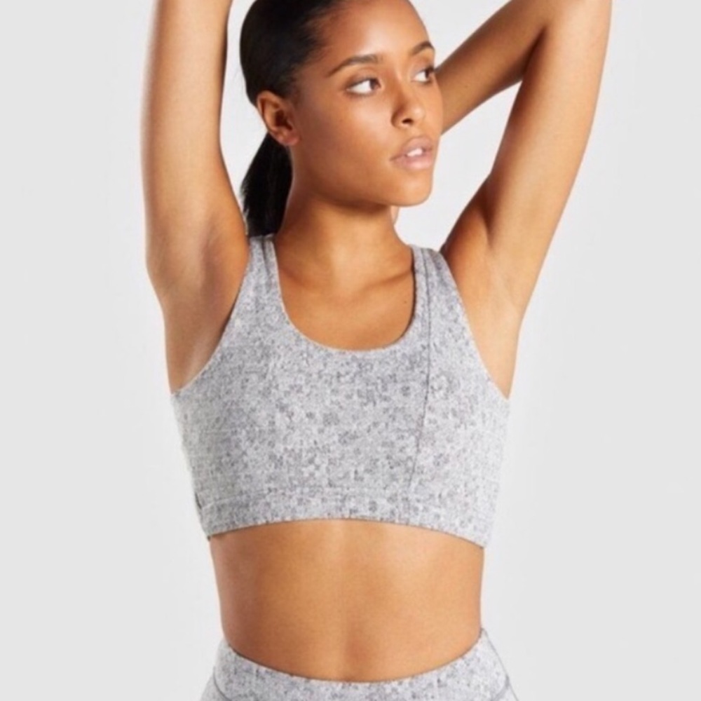 GYMSHARK Fleur Texture Sports Bra- size XS